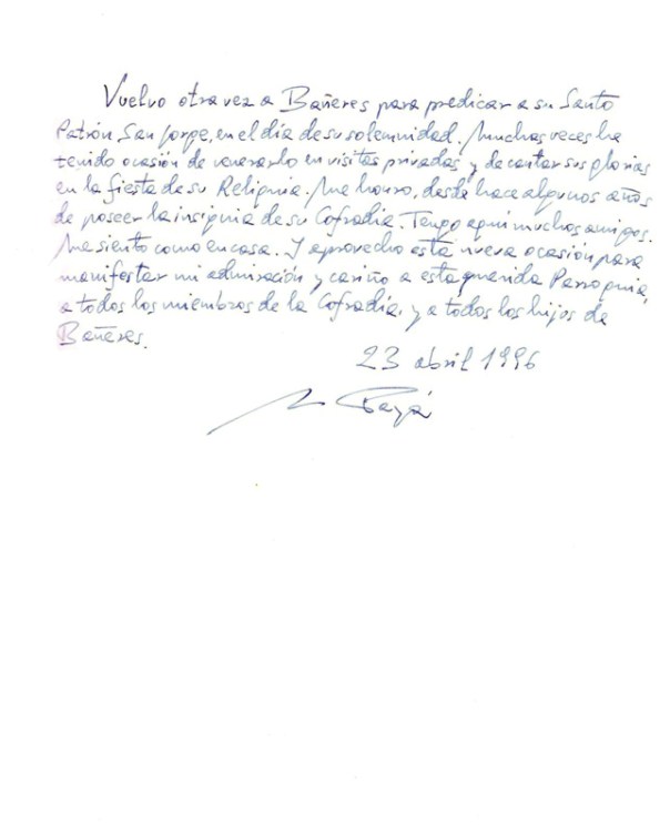 Rdm. Sr. En Miguel Payá Andrés (23-04-1996)