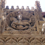 Sant Jordi Medaillon tötet den Drachen (irgendein 1418)